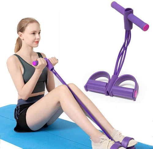 Foot Pedal Resistance Band Tummy Trimmer
