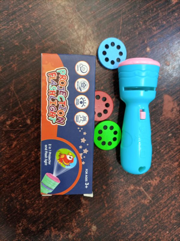 Baby Projector Torch Cartoon Flashlight (random Color ), 3 Reel In 1 Pack.