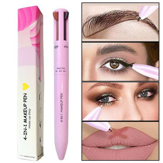 4-in-1 Eye Makeup Pen: Eyeliner, Brow Pencil, Shadow & Highlighter