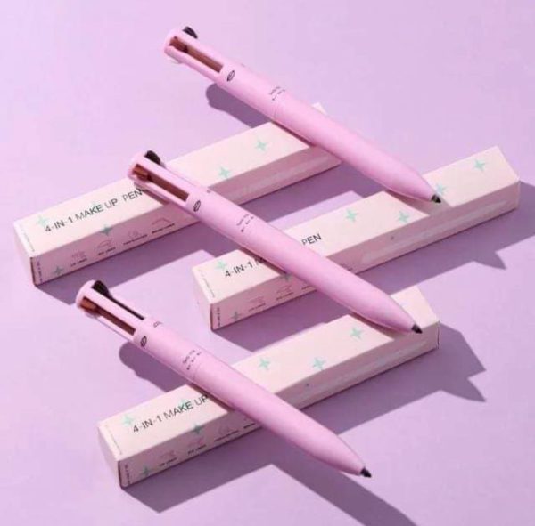 4-in-1 Eye Makeup Pen: Eyeliner, Brow Pencil, Shadow & Highlighter